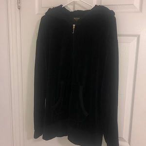 Juicy couture black zip up sweater